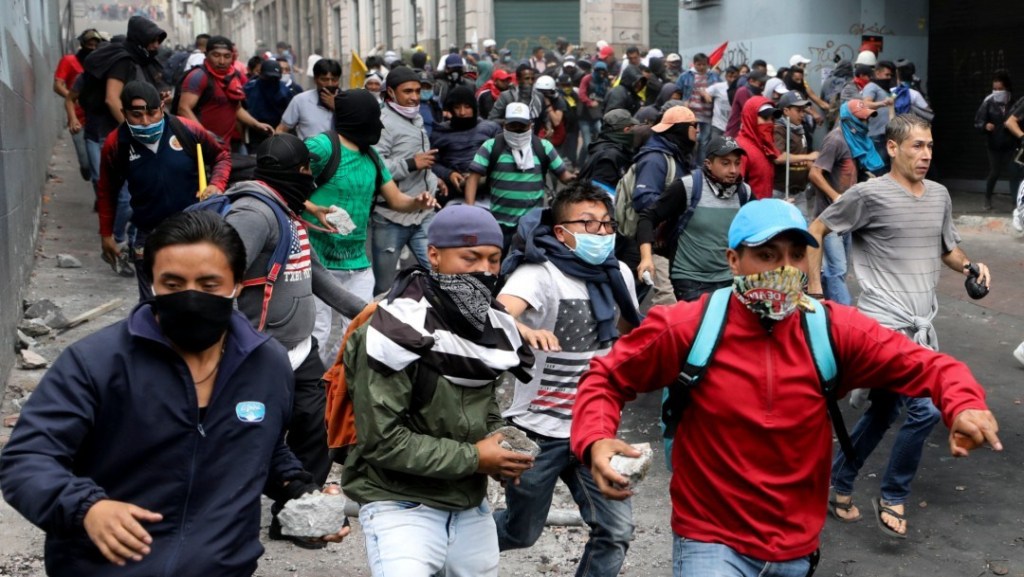 protesta en Ecuador