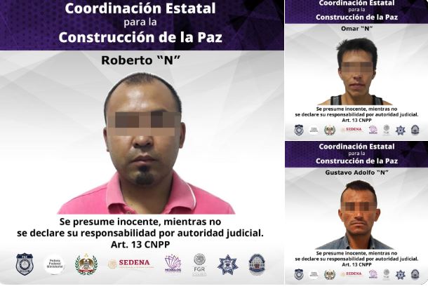 Detienen a tres presuntos secuestradores de exrector de la UAEM