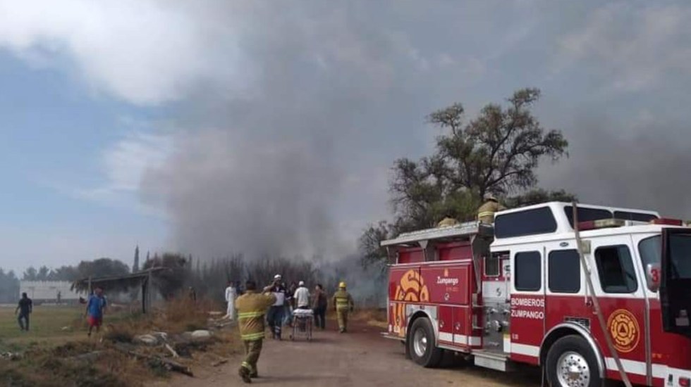 explosión de pirotecnia