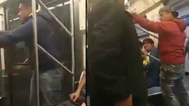 Usuarios del Metro arman pelea en un vagón