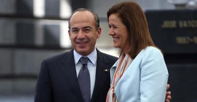 Felipe Calderón y a Margarita Závala