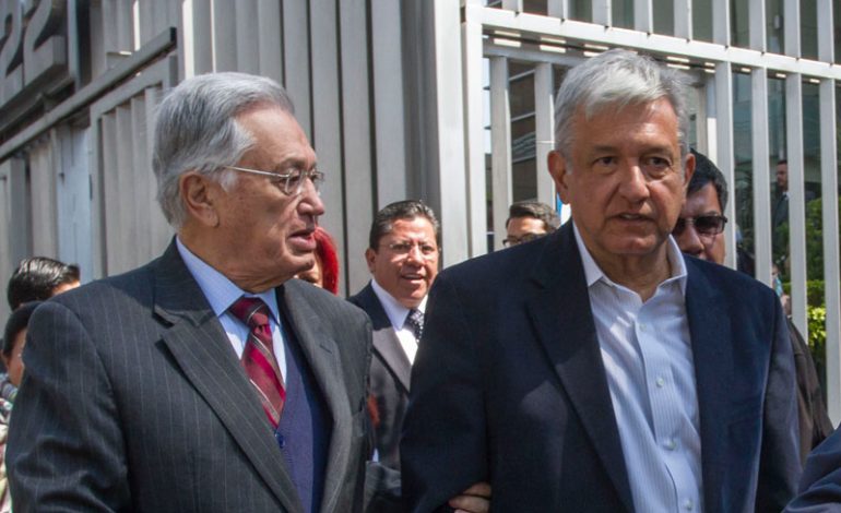 AMLO y bartlet